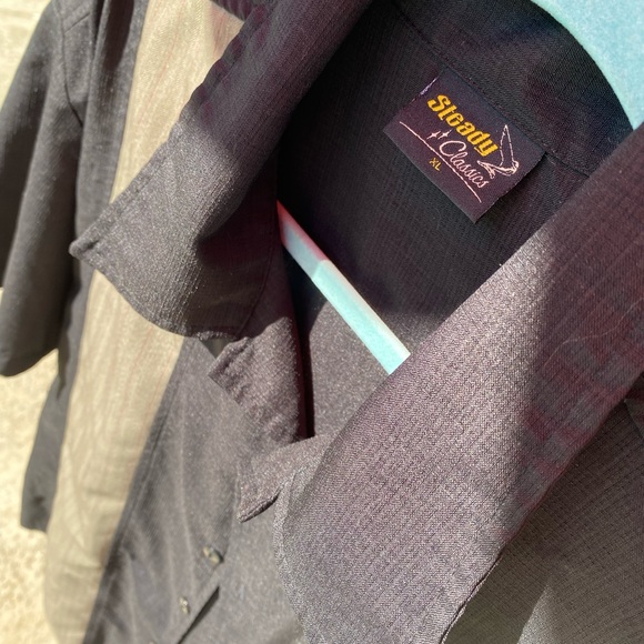 Steady Men Bowling Shirt with Single Panel - Picture 2 of 7